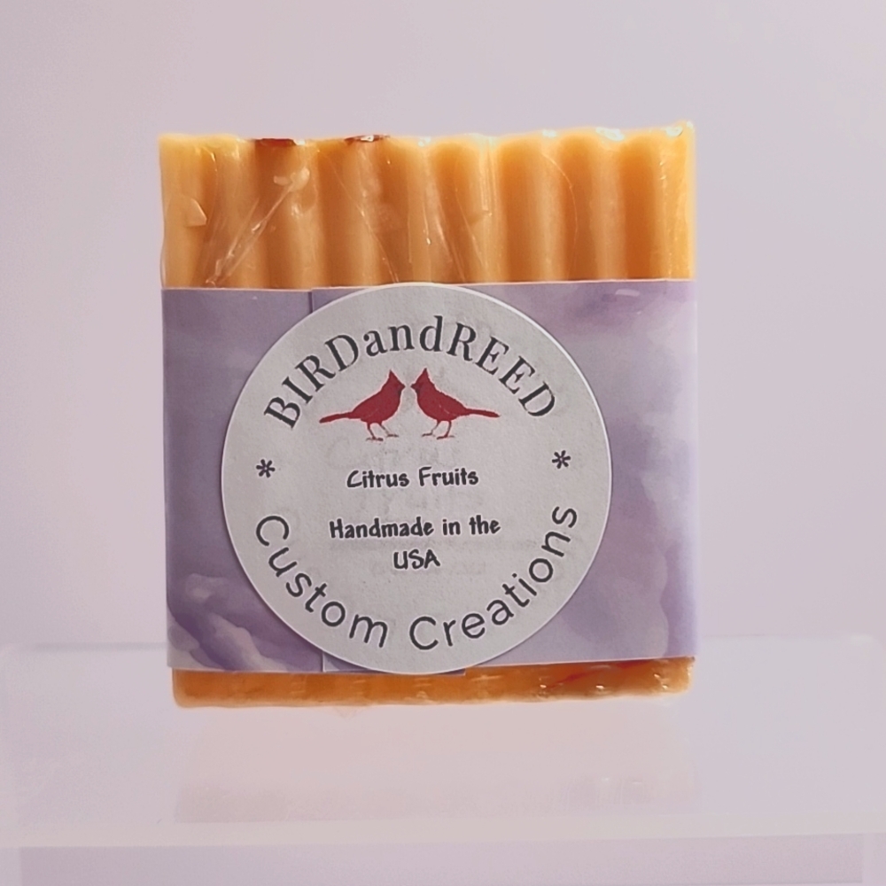 Hand Crafted Made in America Citrus Fruits Soap 4 oz bar